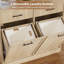 Armoire à linge dissimulée avec rangement pour salle de bain, panier à linge moderne à ouverture inclinable et cannelée, avec tiroirs et paniers étanches-133868349-133868352