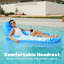 Chaise de piscine gonflable avec repose-pieds-97744161