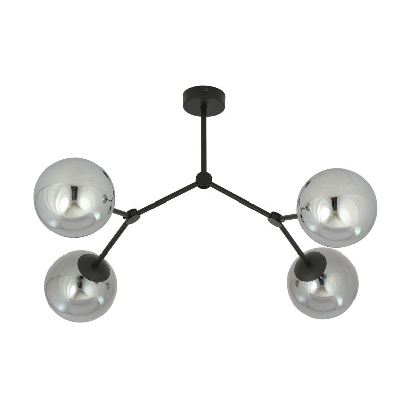 4 - Light Sputnik Chandelier, Graphite