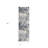 9' Blue Beige And Gray Cobblestone Runner Rug