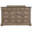 Commode à finition grise vieillie 1pc