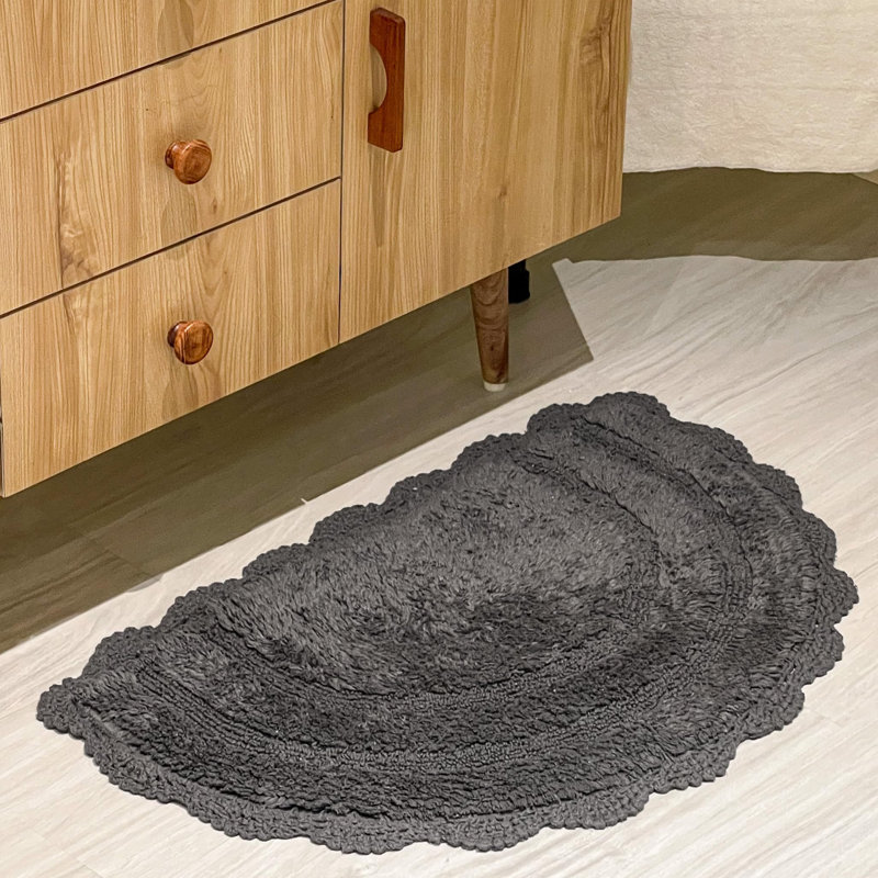Tapis pour salle de bain Crouseville, Gris griffon