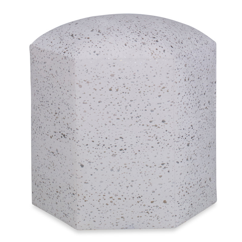 Hadley Novelty Ottoman, Filigree Ivory 100% Polyester