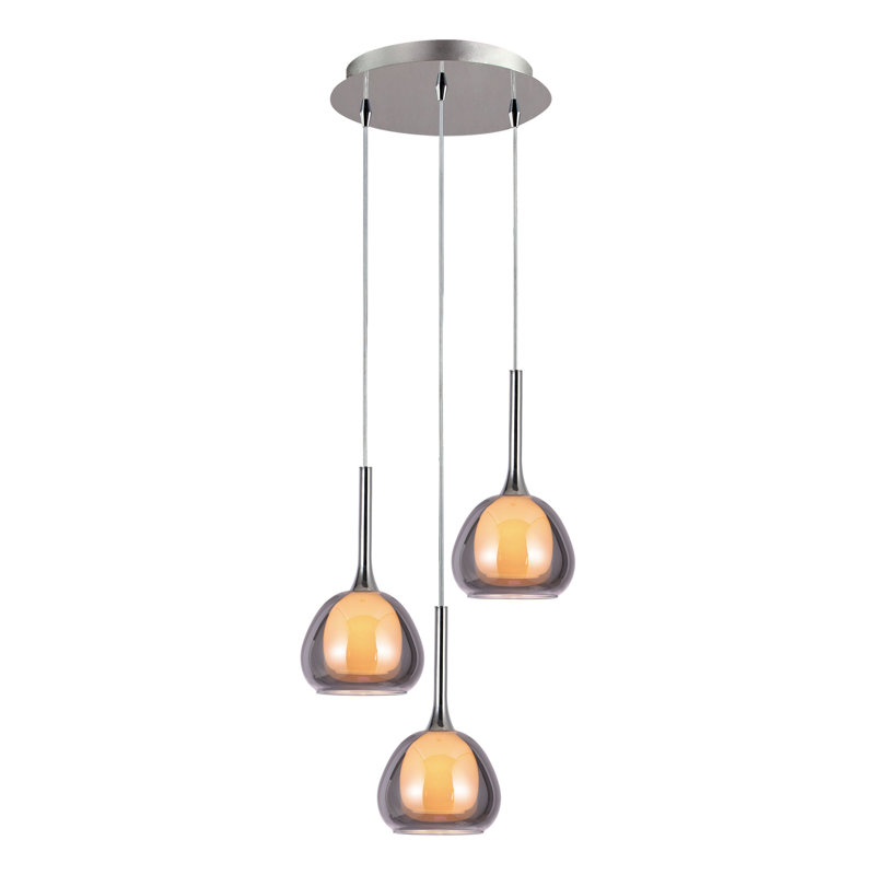 3 - Light Cromo Teardrop Pendant