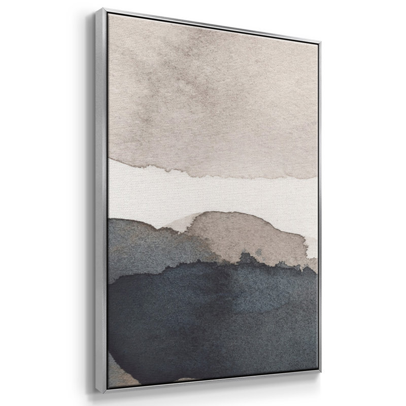Aquarelle avec or II 3 pièces, Argent, H 40 po x l 78 po x P 2 po