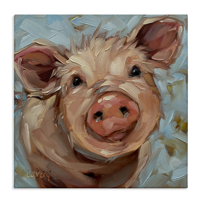 Art moderne sur toile, "Modern Farm Portrait" par Andrea Lavery, H 36 po x l 36 po x P 1,5 po