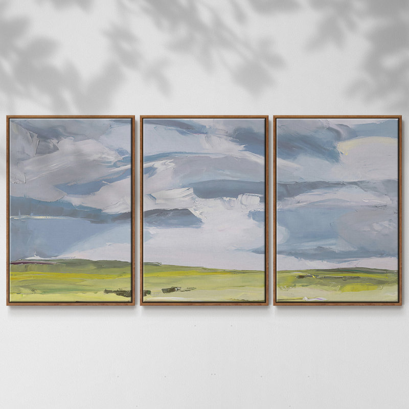 " Lightbreak " 3 - Pieces, Walnut, 24" H x 48" W x 2" D