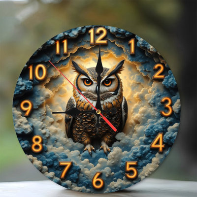 Owl Decorative Clock