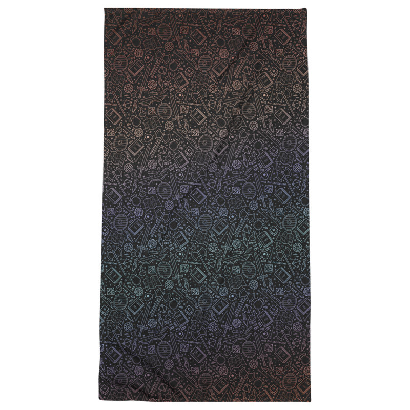Katelyn Elizabeth Cotton Blend Beach Towel, Red/Blue Ombre