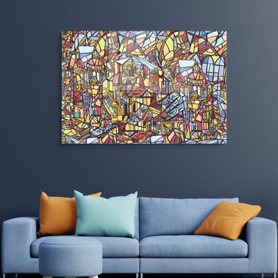 Peinture décorative en verre trempé