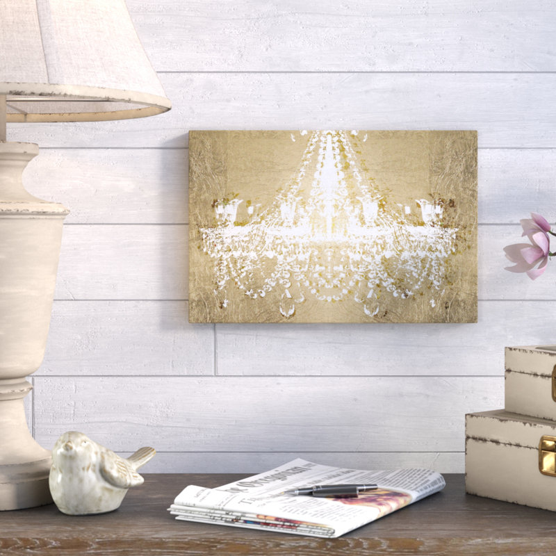 Dramatic Entrance Gold - peinture sur toile, Toile tendue, H 10 po x l 15 po
