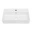 Lavabo de salle de bain mural rectangulaire en céramique blanche 21 x 12 pouces avec trou de robinet simple et trop-plein | Idée de cadeau