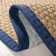 Auckland Bamboo Slat/Seagrass Natural / Blue Area Rug