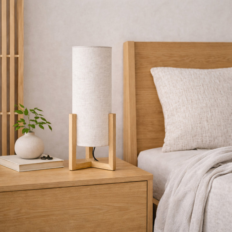 LAMPE DE TABLE EN BOIS DATURA