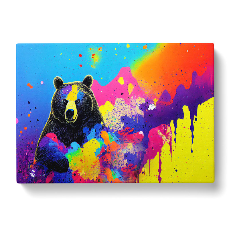 Bear Splash Vol.6 Abstract - Wrapped Canvas Print, 50cm H x 76cm W x 3cm D