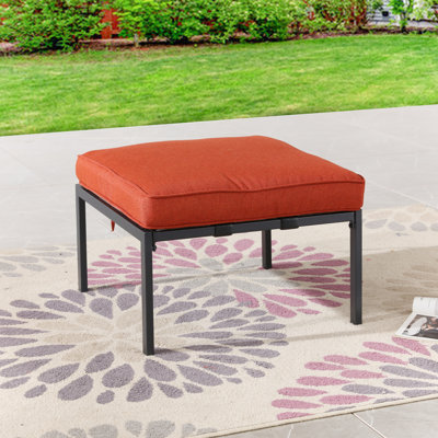 Jenalea Metal Outdoor Ottoman