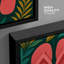 «Tropical Leaves with Flip Flops», reproduction d'art sur toile encadrée-116255242-116255243