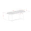 Cet ensemble de salle à manger 9 pièces pour bistro de patio comprend une table ovale d'extérieur en bois d'acacia et 8 chaises à accoudoirs pliables réglables, huile naturelle-61231903