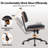 Faux Leather Modern Walnut Office Chair, Armless Computer Desk Chair-983753965