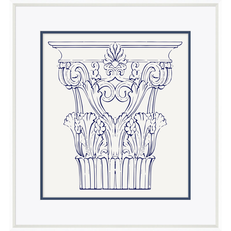 White Cornthian II Giclee Print