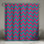 Rideaux de douche en zigzag rose et bleu