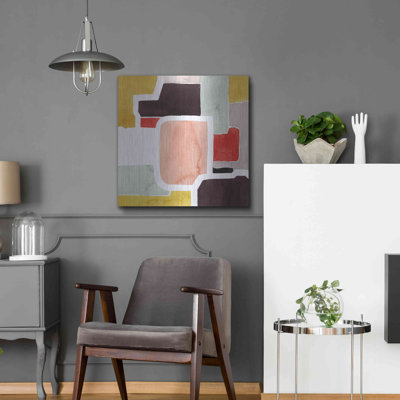 Art mural en métal Orren Ellis «Color Blocking II» par Grace Popp