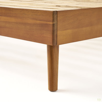 Lit plateforme en bois massif (lit simple), base robuste et installation facile