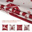 Ensemble de 4 housses de coussin décoratives de Noël en velours-135813858