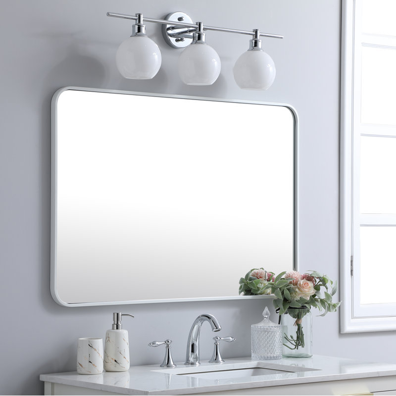 Miroir mural Sabine, 40 po x 27 po, Noir