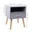 Cascade 106.68cm W Manufactured Wood Bedside Table-2136631182