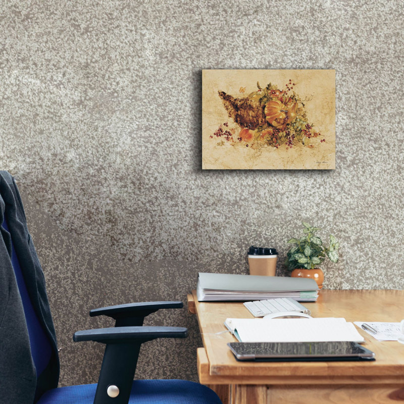 «Cornucopia» par Cheri Blum, art mural sur toile, H 12 po x l 16 po
