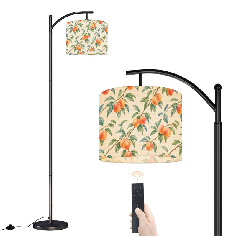  Lampe sur pied arc sans soudure Peaches Leaves