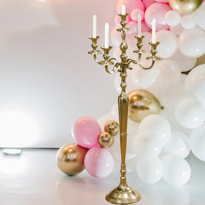 47.25'' H Metal Floor Candelabra