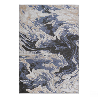 Abstract Non-Shedding Living Room Bedroom Dining Home Office Stylish And Stain Resistant Area Rug