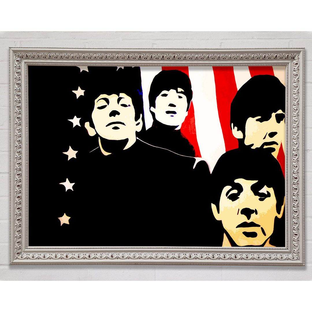 The Beatles Amerikanische Flagge - Druck