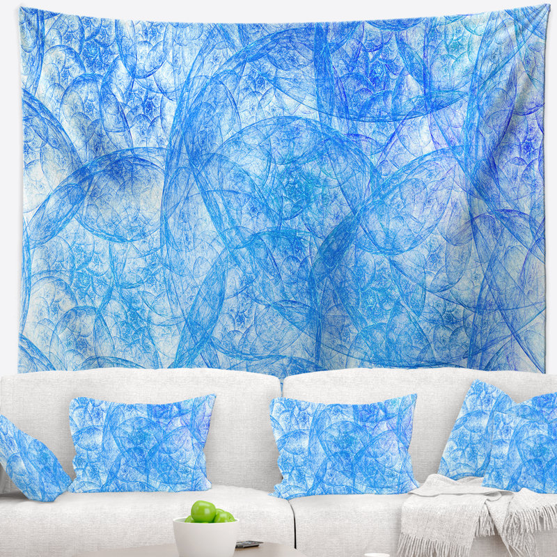 Tapisserie en nuage abstrait, H 32 po x l 39 po