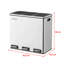 Ecology Steel Step On Multi-Compartment Rubbish & Recycling Bin - 54L