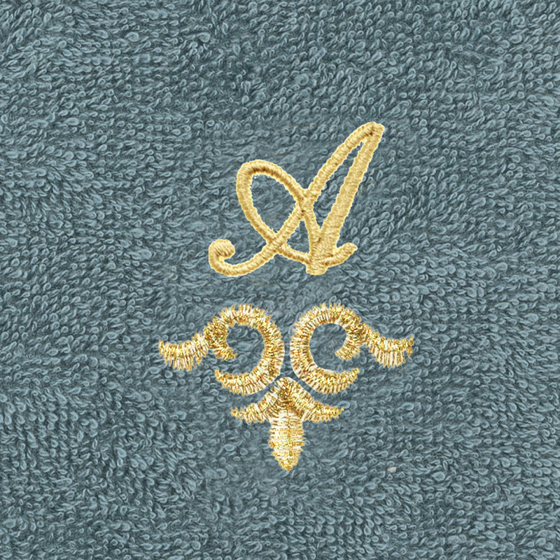 Ensemble de serviettes 100% lin Linica, Sarcelle, Paquet de 2 débarbouillettes, A