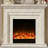 Light Gray Solid Wood Electric Fireplace-1089998632-1089998635