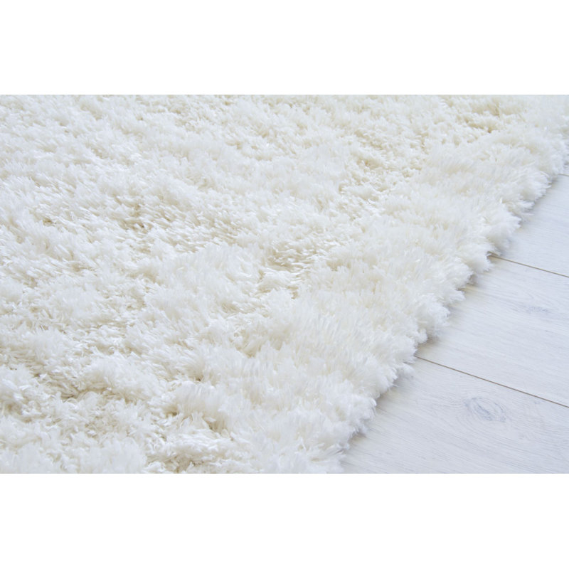 Russ Solid Colour Shag Area Rug, Rectangular 240 x 290cm