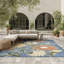 Tapis d'extérieur bleu sauge Shila-580509948