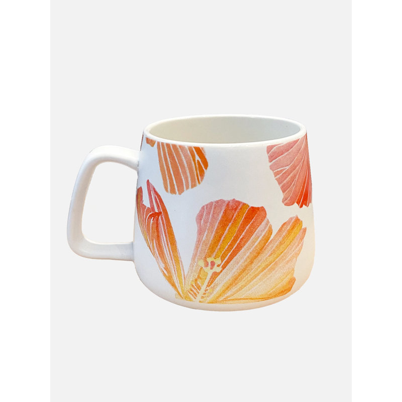 Tasse en porcelaine: Hibiscus