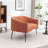 Upholstered Faux Fur Loveseat-1108305445-1108305446