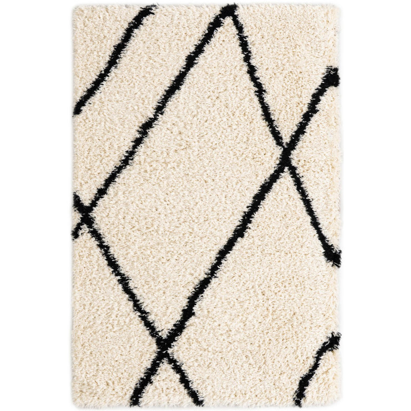 Tapis Tarquinio, Noir, Rectangle 5 pi 1 po x 8 pi