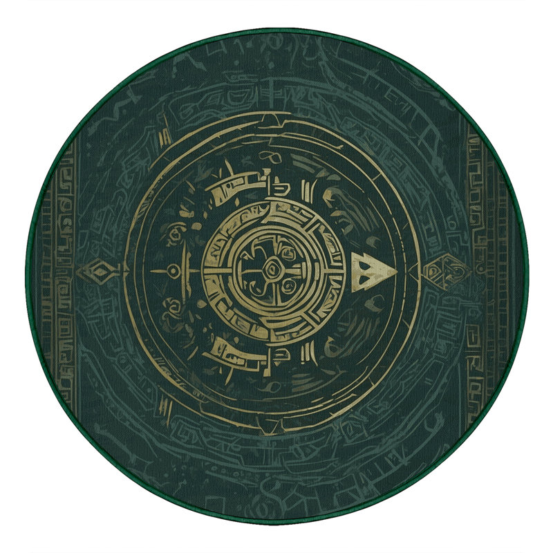 Silent Watcher Rug, Round 6'