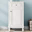 Ensemble de meuble-lavabo autoportant de 18 po avec lavabo en céramique, ensemble de meuble-lavabo simple autoportant avec porte à fermeture douce et tablette réglable-1398878184