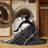 Machine Washable Hubbard Muay Thai Fighter Pose Modern Geometric Rug in Beige – Black Binding-745910689
