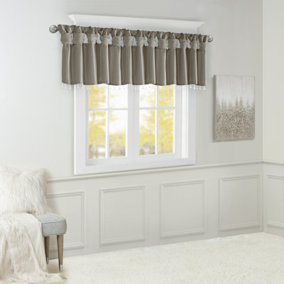 Karlita Lightweight Faux Silk Valance with Beads