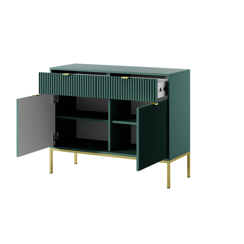 Kenly 104cm Sideboard, Labrador Green/Golden