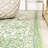 Delcine Bohemian Textured Weave Floral Cream/Green Indoor/Outdoor Rug-185711636